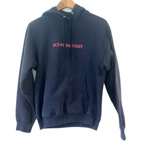Sci-Fi Fantasy Navy Blue Hoodie Small Pocket Skateboarding Skate